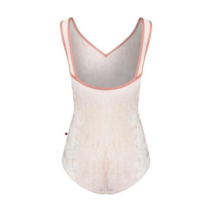 Tiffany Velvet Tank Leotard - Misty Rose
