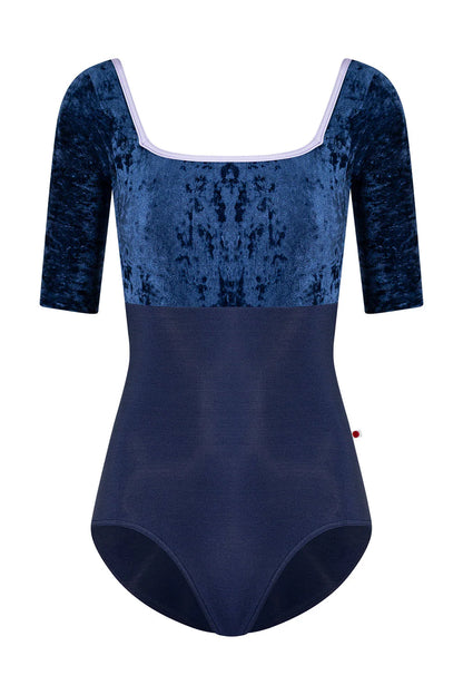 Marieke Duo Half Sleeve Leotard - Dark Blue