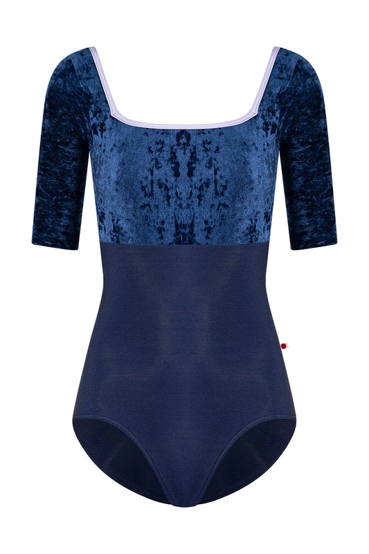 Marieke Duo Half Sleeve Leotard - Dark Blue