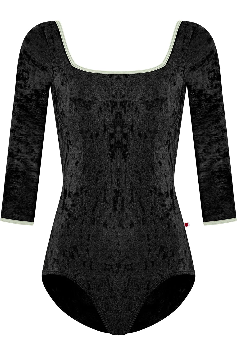 Marieke Three Quarter Sleeve Leotard - Black