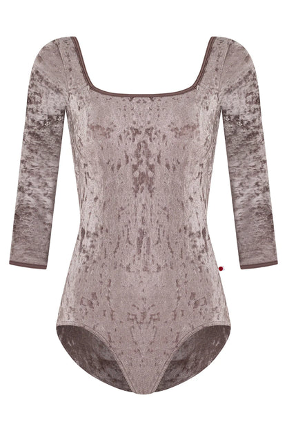 Marieke Three Quarter Sleeve Leotard - Phantom