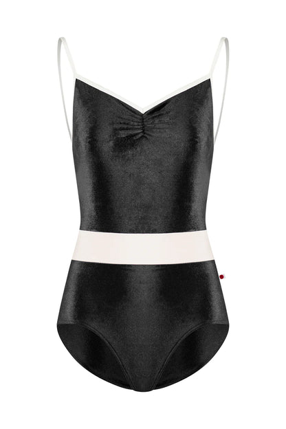Micah Camisole Leotard - Black Velvet