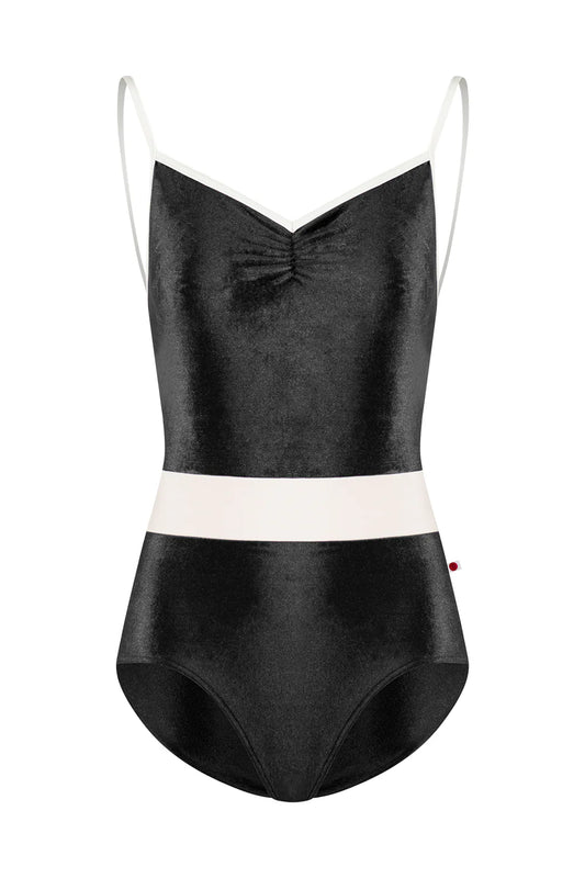 Micah Camisole Leotard - Black Velvet