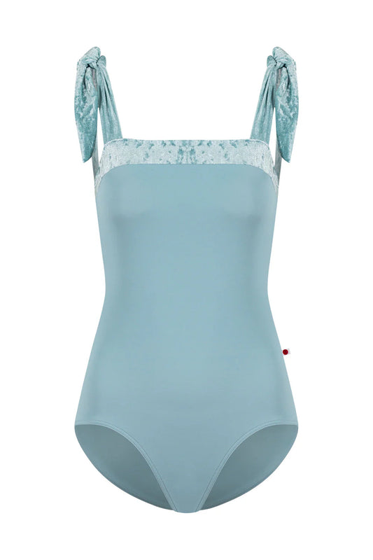 Mimi Shoulder Tie Leotard - Fog