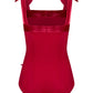 Mimi Shoulder Tie Leotard - Berry