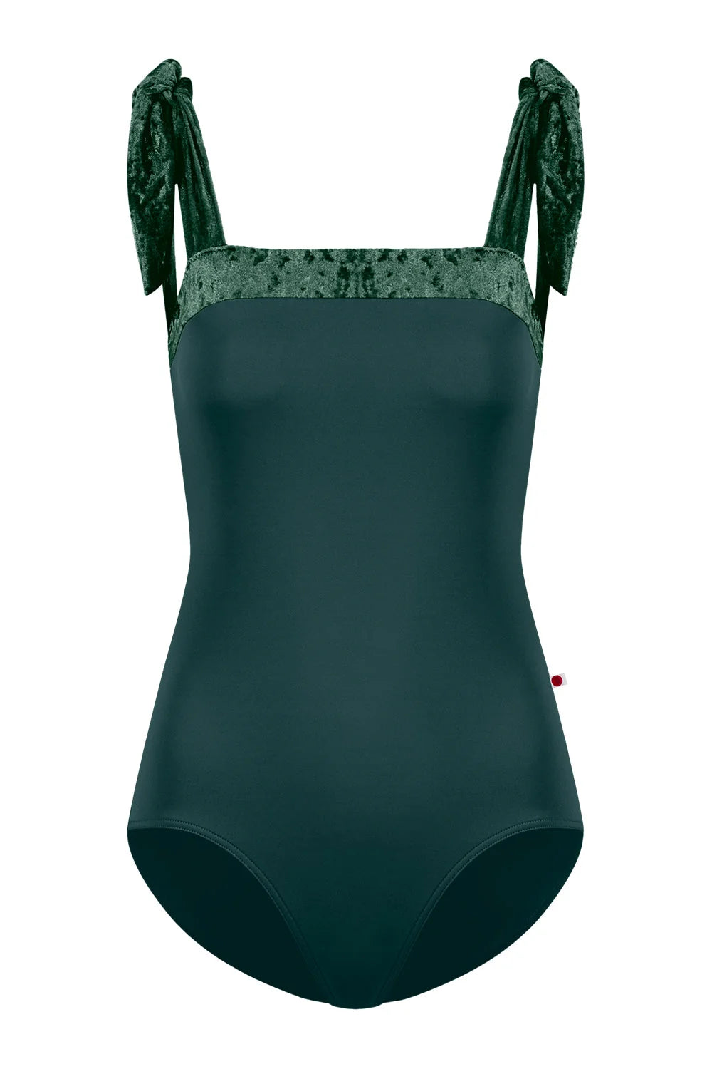 Mimi Shoulder Tie Leotard - Kale