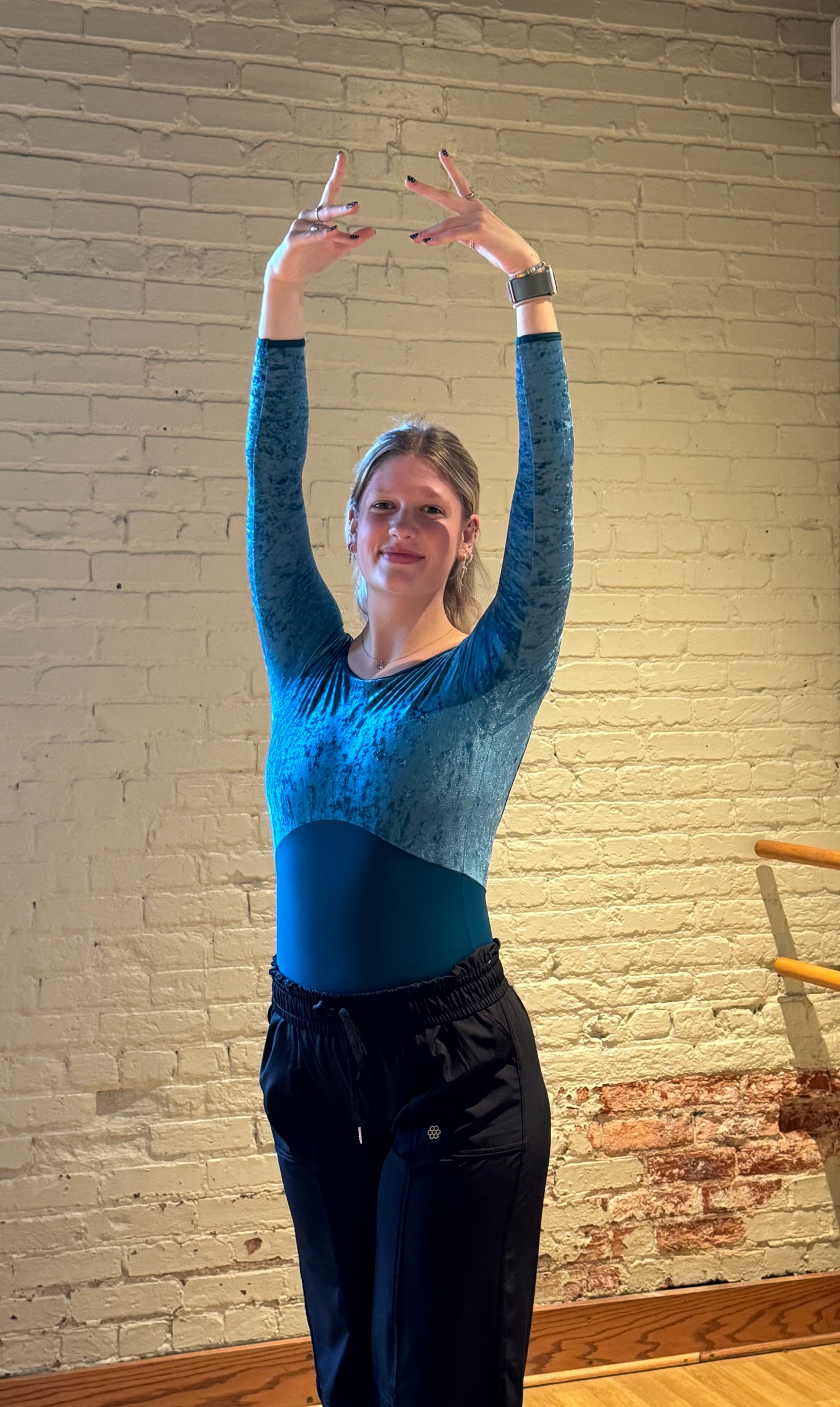 Sofiane Duo Three Quarter Sleeve Leotard - Zenith (Exclusive Color)
