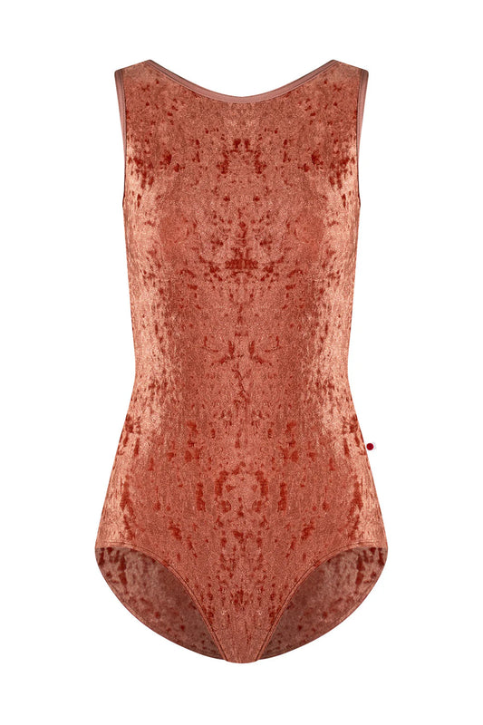 Sofiane Velvet Tank Leotard - Amaretto