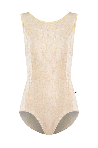 Sofiane Velvet Tank Leotard - Vanilla