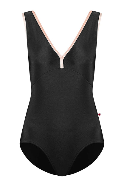 Alicia Tank Leotard - Black/Misty Rose