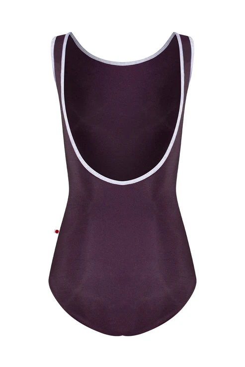 Sofiane Tank Leotard - Eggplant