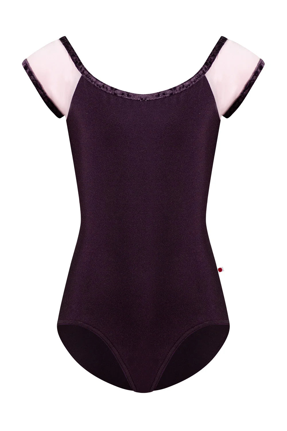 Girls Wendy Cap Sleeve Leotard - Eggplant