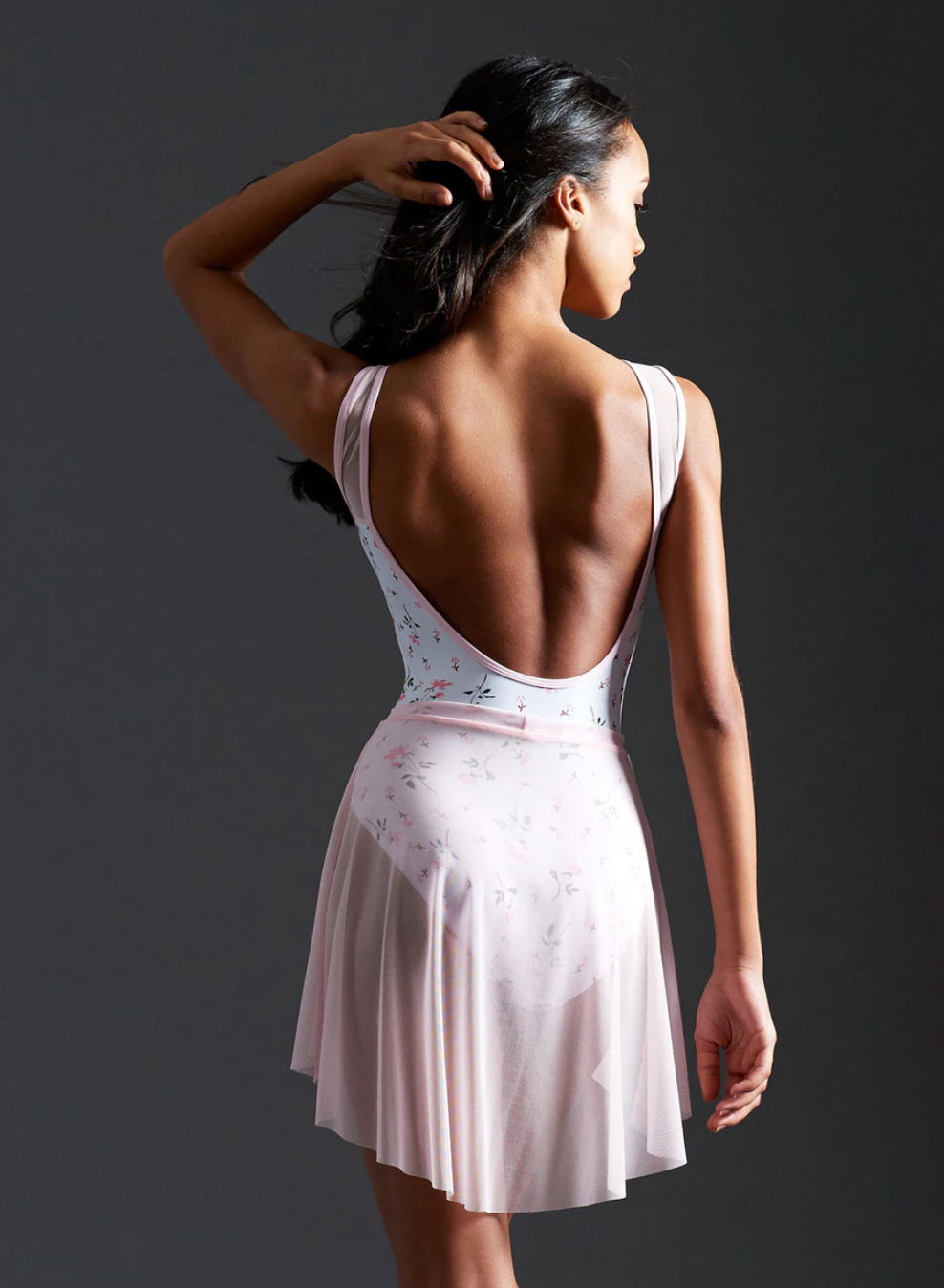 High Low Mesh Skirt