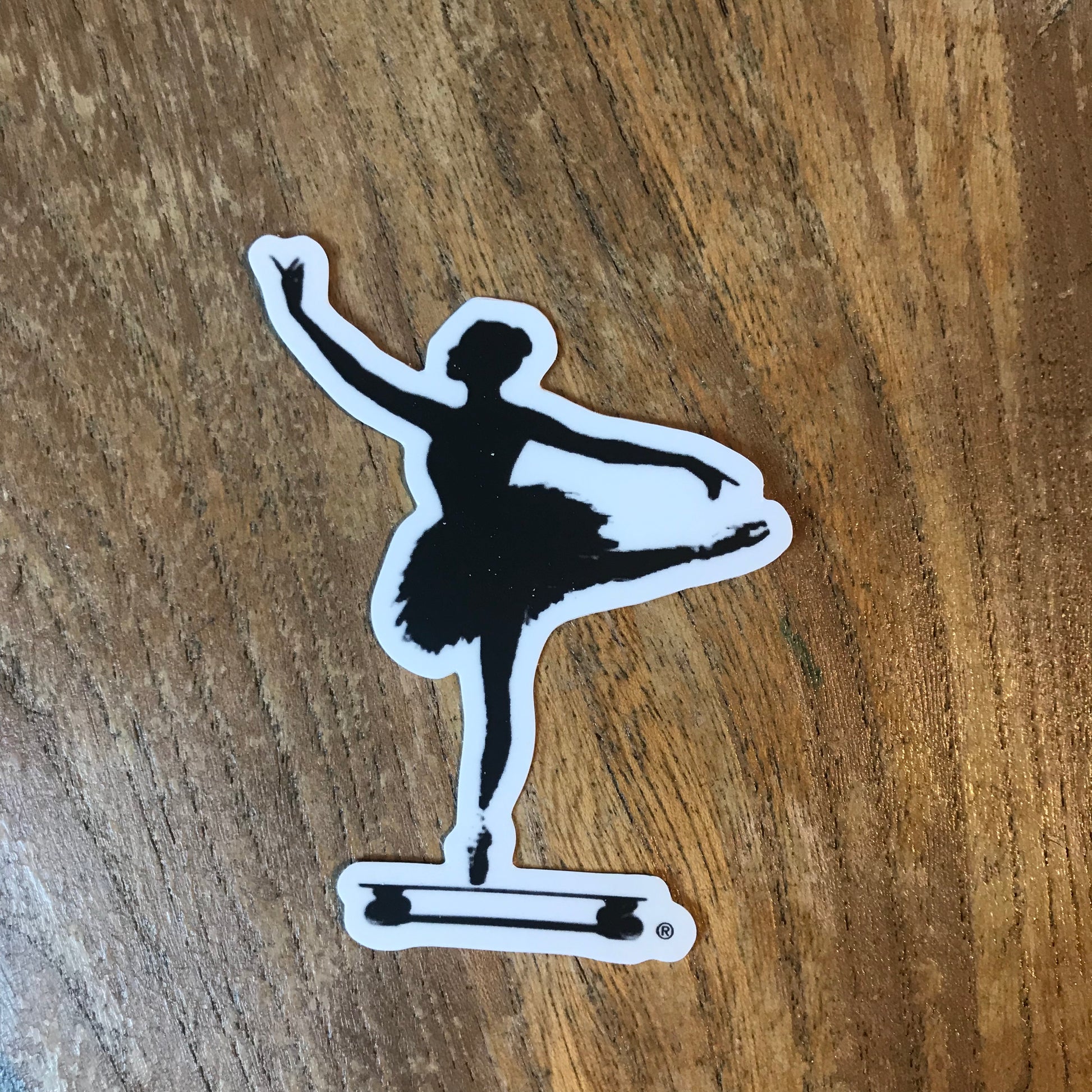 billedtekst straf Det Dancewear Kalamazoo Skateboard Ballerina Sticker – The Station Dancewear &  Studio Rental