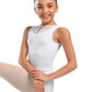 Girls Tank Leotard with Keyhole Neckline - L1819