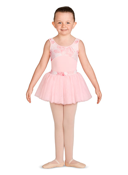 Girls Printed Bodice Tank Leotard - M467C