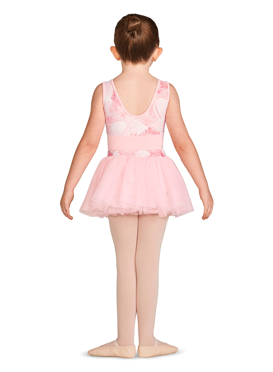 Girls Printed Bodice Tank Leotard - M467C