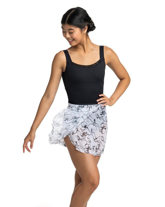 Poppy Print Wrap Skirt - 501PO