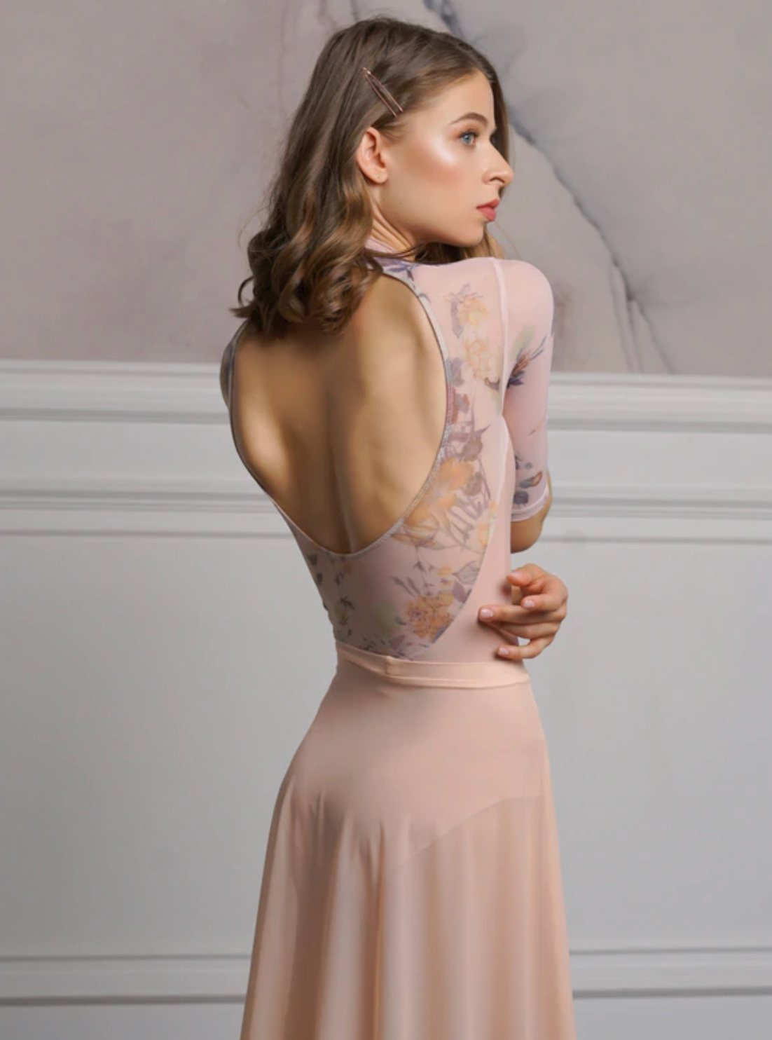 Girls Elizabeth Leotard with Enchanting Mesh