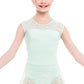 Girls Leotard with Lace Cap Sleeves - L1903