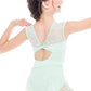 Girls Leotard with Lace Cap Sleeves - L1903