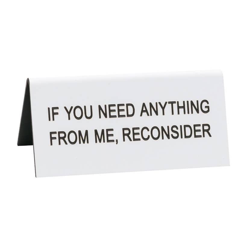 Small Desk Sign