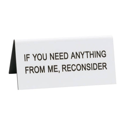 Small Desk Sign