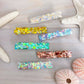 Resin Glitter Hair Clips