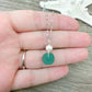 Sea Glass and Pearl Necklace - Assorted Colors