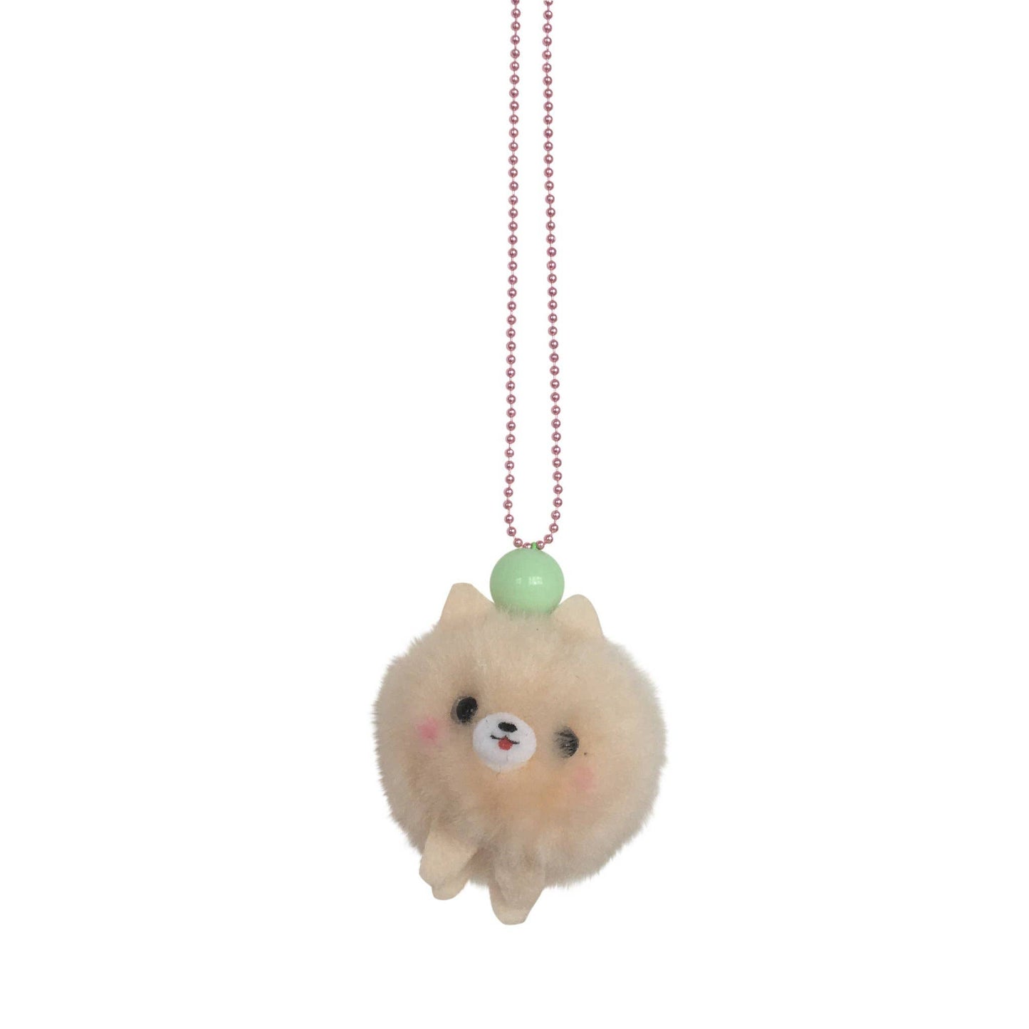 Pop Cutie Pom Pom Puppy Necklace