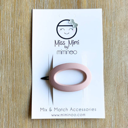 Oval Soft Touch Barrettes - Assorted Colors
