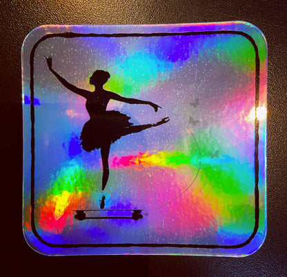 Ballet Holographic Logo Stickers