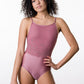 Jewel Neck with Mesh Overlay - 2218A