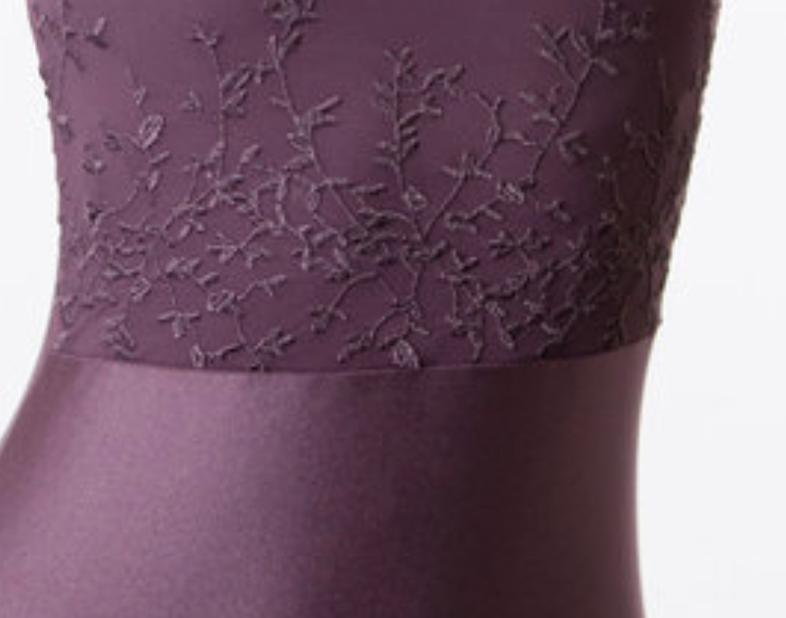 Jewel Neck with Mesh Overlay - 2218A
