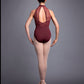 Mesh Racer Back Halter Leotard - L3135