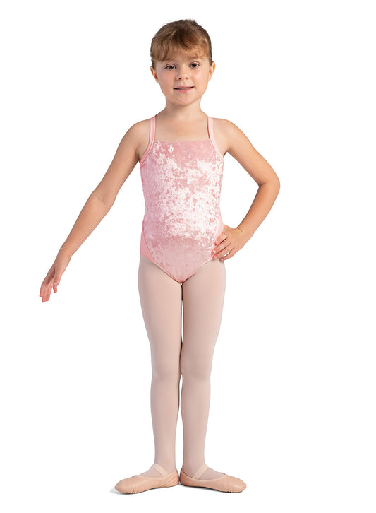 Girls Velvet Camisole Leotard - CL1037