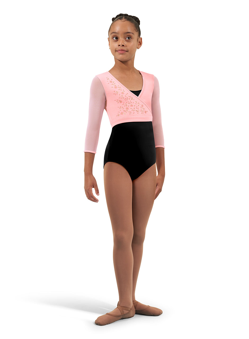 Girls Flower Vine Wrap Top - CZ4346