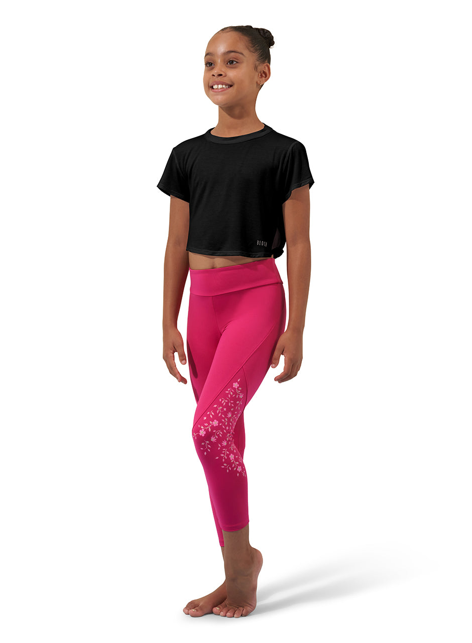 Girls Mesh Back Logo Crop T-Shirt - CZ9332