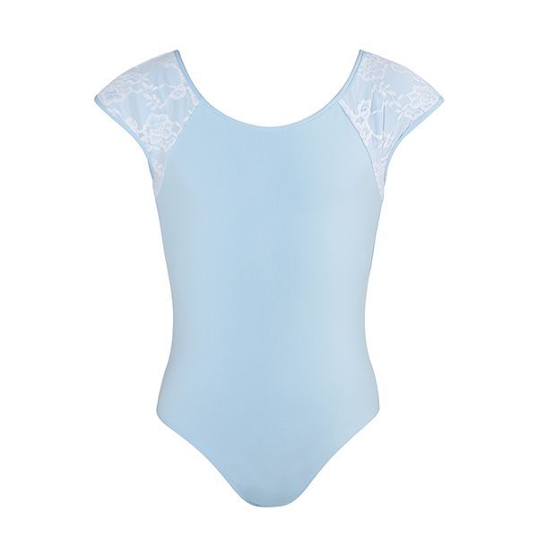 Girls Mila Lace Cap Sleeve Leotard - CL110