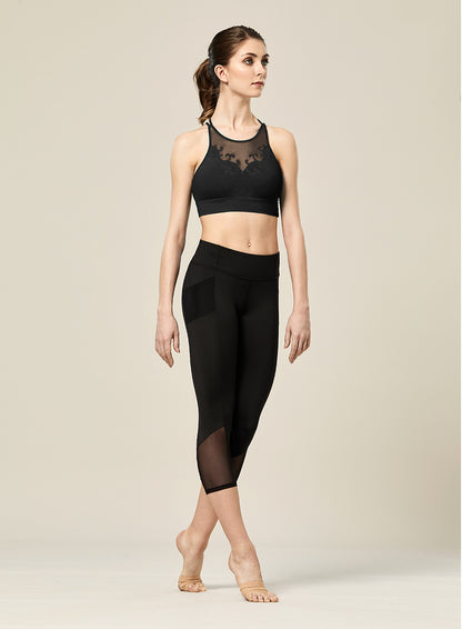 Mesh Panel Capri Legging - FP5248