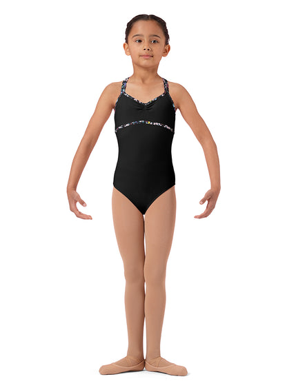 Girls Floral Camisole Leotard - M1242C
