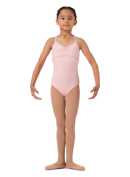 Girls Floral Camisole Leotard - M1242C