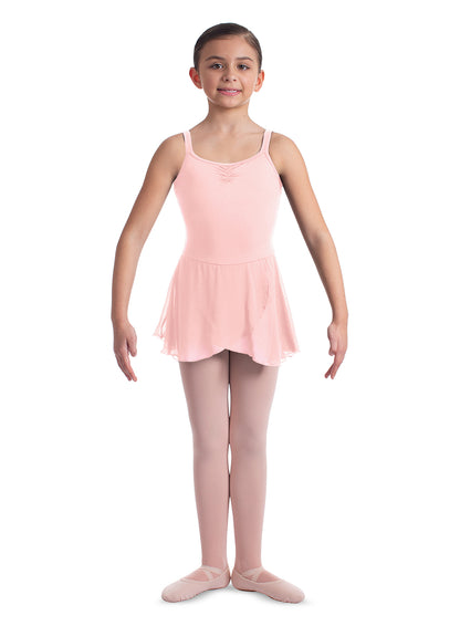 Girls Skirted Leotard with Lace Back - M1545C