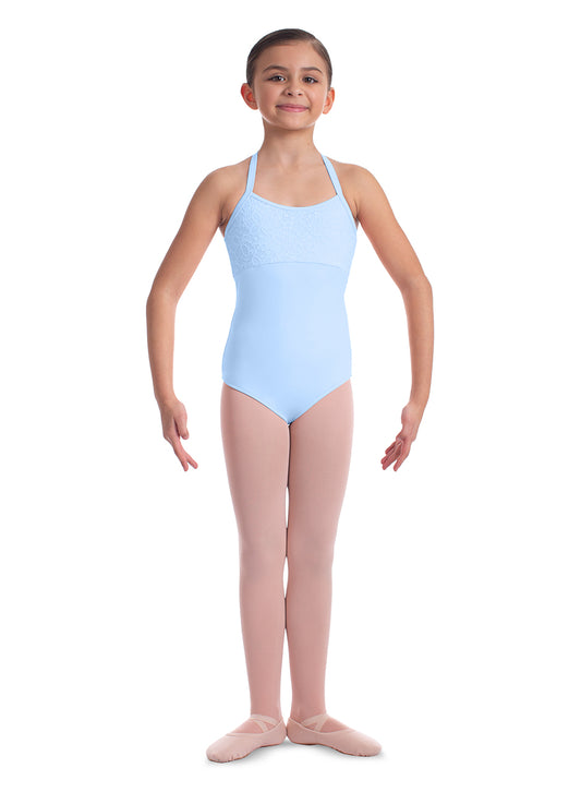 Girls Camisole Leotard with Lace Back - M1546C