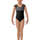 Girls Floral Cap Sleeve Leotard - M1555C