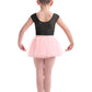 Girls Cap Sleeve Leotard with Lace Trim - M1584C