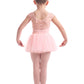 Girls Cap Sleeve Leotard with Lace Trim - M1584C