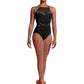 Halter Print Leotard - M2175LM