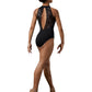 Gather Neck Halter Leotard - M3104LM