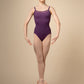 Camisole Leotard with Mesh Panel Back - M4042LM